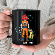 Load image into Gallery viewer, Personalized Super Saiyan Dad Coffee Mug Coffee Mug PopCulturePrints