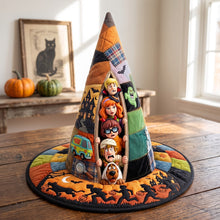 Load image into Gallery viewer, Horrified Peeking Out Quilted Witch Hat - Personalized Gifts 05qhtn140826 Quilted Witch Hat PopCulturePrints