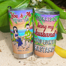 Load image into Gallery viewer, You & Me, We Got This - Personalized Tumbler for Husband Tumbler Cup PopCulturePrints