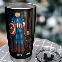 Load image into Gallery viewer, Personalized Father's Day Hero Tumbler Tumbler Cup PopCulturePrints