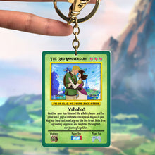 Load image into Gallery viewer, Personalized 5th Anniversary Acrylic Keychain for Couples Keychains PopCulturePrints