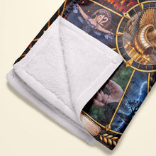 Load image into Gallery viewer, "Ignite Your Spirit: A Cozy Tribute to Survival - Personalized Blanket for Fans of the Legend of Survivors"