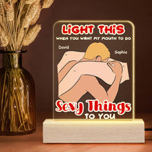 Load image into Gallery viewer, Personalized LED Light for Couples - Make Love Glow Led Night Light PopCulturePrints