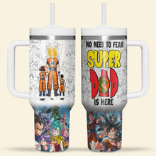 Load image into Gallery viewer, Super Dad Anime Personalized Tumbler - Father's Day Gift Tumbler Cup PopCulturePrints