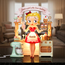 Load image into Gallery viewer, Just a Girl Who Loves Baking - Personalized Baking Light Box for Baking Enthusiasts Light Box PopCulturePrints