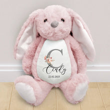 Load image into Gallery viewer, Cherish Every Moment with Your Personalized Bunny - Custom Soft Toy Gift for New Parents, Moms, and Grandmas Soft Toy Bunny PopCulturePrints