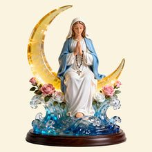 Load image into Gallery viewer, Embrace Faith Under the Moon - Personalized Acrylic Light Box - Gift for Christians Light Box PopCulturePrints