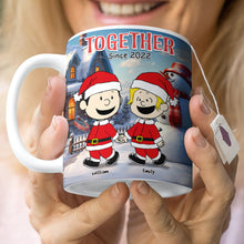 Load image into Gallery viewer, Personalized Couple Coffee Mug - Custom Hand in Hand Design - Valentine's Day Gifts Coffee Mug PopCulturePrints