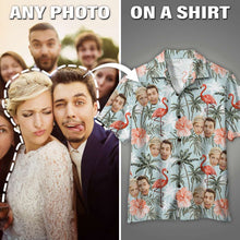 Load image into Gallery viewer, Personalized Hawaiian Shirt with Custom Photo for Couples Hawaiian Shirts PopCulturePrints