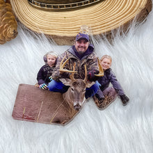 Load image into Gallery viewer, Personalized Hunting Family Photo Ornament Ornament PopCulturePrints