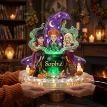 Load image into Gallery viewer, “Ignite Your Magical Spirit!” - Mystic Sisters Acrylic Light Box - Personalized Gift for Witch Lovers