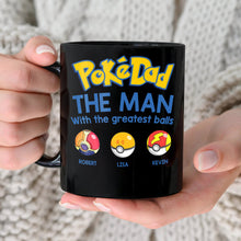 Load image into Gallery viewer, PokéDad Personalized Mug - Greatest Balls Edition Coffee Mug PopCulturePrints