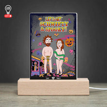 Load image into Gallery viewer, Spooky Couple Personalized 3D LED Light Gift for Halloween Fun | Valentine's Day Gifts Led Night Light PopCulturePrints