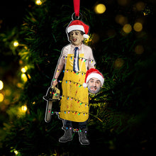 Load image into Gallery viewer, Personalized Horror Movie Fans Christmas Ornaments - Funny Custom Photo Gifts Ornament PopCulturePrints