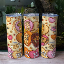 Load image into Gallery viewer, Personalized Tumblers for Couples - Happy Valentine's Day Gift Tumbler Cup PopCulturePrints