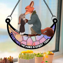 Load image into Gallery viewer, Personalized Together We Make a Great Team Acrylic Hanging Decor Suncatcher PopCulturePrints