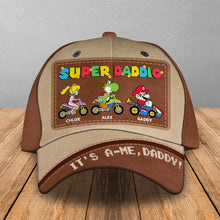 Load image into Gallery viewer, Personalized Super Dad Cap - Custom Classic Hat for Dads Caps PopCulturePrints