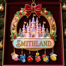 Load image into Gallery viewer, Bringing Family Joy This Christmas - Personalized Gloves Family Ornament