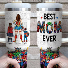 Load image into Gallery viewer, Personalized Superhero-Themed Tumbler For Mom Tumbler Cup PopCulturePrints
