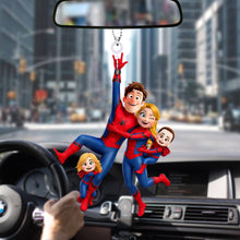 Load image into Gallery viewer, Swing into Fun with Our Spider-Man Family Car Hanging Ornament - Personalized Gifts for Family