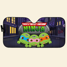 Load image into Gallery viewer, Custom Ninja Turtle Dad Windshield Sunshade Doormat PopCulturePrints