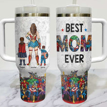 Load image into Gallery viewer, Personalized Superhero-Themed Tumbler For Mom Tumbler Cup PopCulturePrints