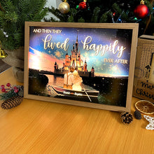 Load image into Gallery viewer, Personalized Happily Ever After Light Photo Frame for Couples Led Night Light PopCulturePrints