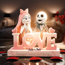 Load image into Gallery viewer, Simply & Meant To Be - Spooky Couple Light Box Personalized Gift Light Box PopCulturePrints