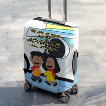 Load image into Gallery viewer, Personalized Couple's Luggage Cover - Adventure Theme - Valentine's Day Gifts Luggage Cover PopCulturePrints