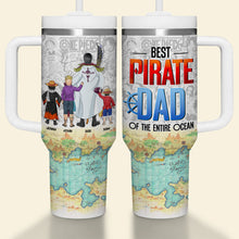 Load image into Gallery viewer, Best Pirate Mom Personalized Tumbler - Nautical Adventure Design Tumbler Cup PopCulturePrints