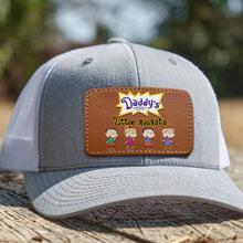 Load image into Gallery viewer, Custom Leather Patch Hat for Dad - Daddy's Little Rugrats Caps PopCulturePrints