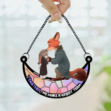 Load image into Gallery viewer, Personalized Together We Make a Great Team Acrylic Hanging Decor Suncatcher PopCulturePrints