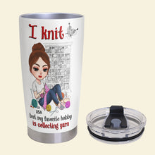 Load image into Gallery viewer, Personalized Knitting Knowledge Tumbler Tumbler Cup PopCulturePrints