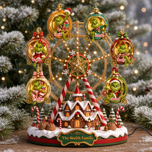 Load image into Gallery viewer, “Celebrate the Joy of Family!” - Kids Ferris Wheel Christmas Acrylic Light Box - Personalized Gift for Everyone