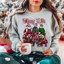 Load image into Gallery viewer, Hip Hop Christmas Crew Sweatshirt Shirts PopCulturePrints