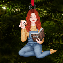 Load image into Gallery viewer, Customizable Christmas Ornament for Book Lovers Ornament PopCulturePrints
