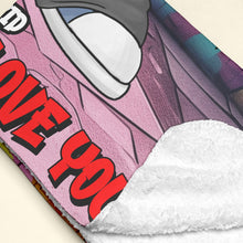 Load image into Gallery viewer, Personalized Couples Blanket - 10 Reasons Why I Love You Blanket PopCulturePrints