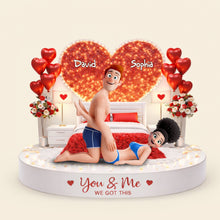Load image into Gallery viewer, "You & Me - We Got This" - Personalized Sassy Couple Acrylic Light Box Gift for Couples Light Box PopCulturePrints