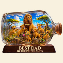 Load image into Gallery viewer, “The Best Dad In Pride Lands” - Personalized Acrylic Plaque - Unique Gift for Dad, Grandpa, and Father Figures Shaped Plaques PopCulturePrints
