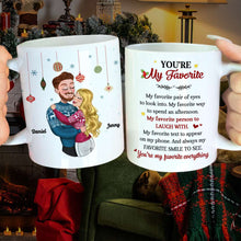 Load image into Gallery viewer, Personalized Couple Hugging Mug - Unique Valentine’s Day Gifts & Christmas Gift Coffee Mug PopCulturePrints