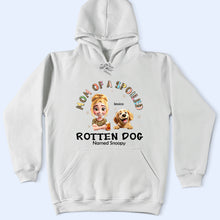 Load image into Gallery viewer, Mom of a Spoiled Rotten Dog Named Snoopy - Personalized T-Shirt T-shirt PopCulturePrints