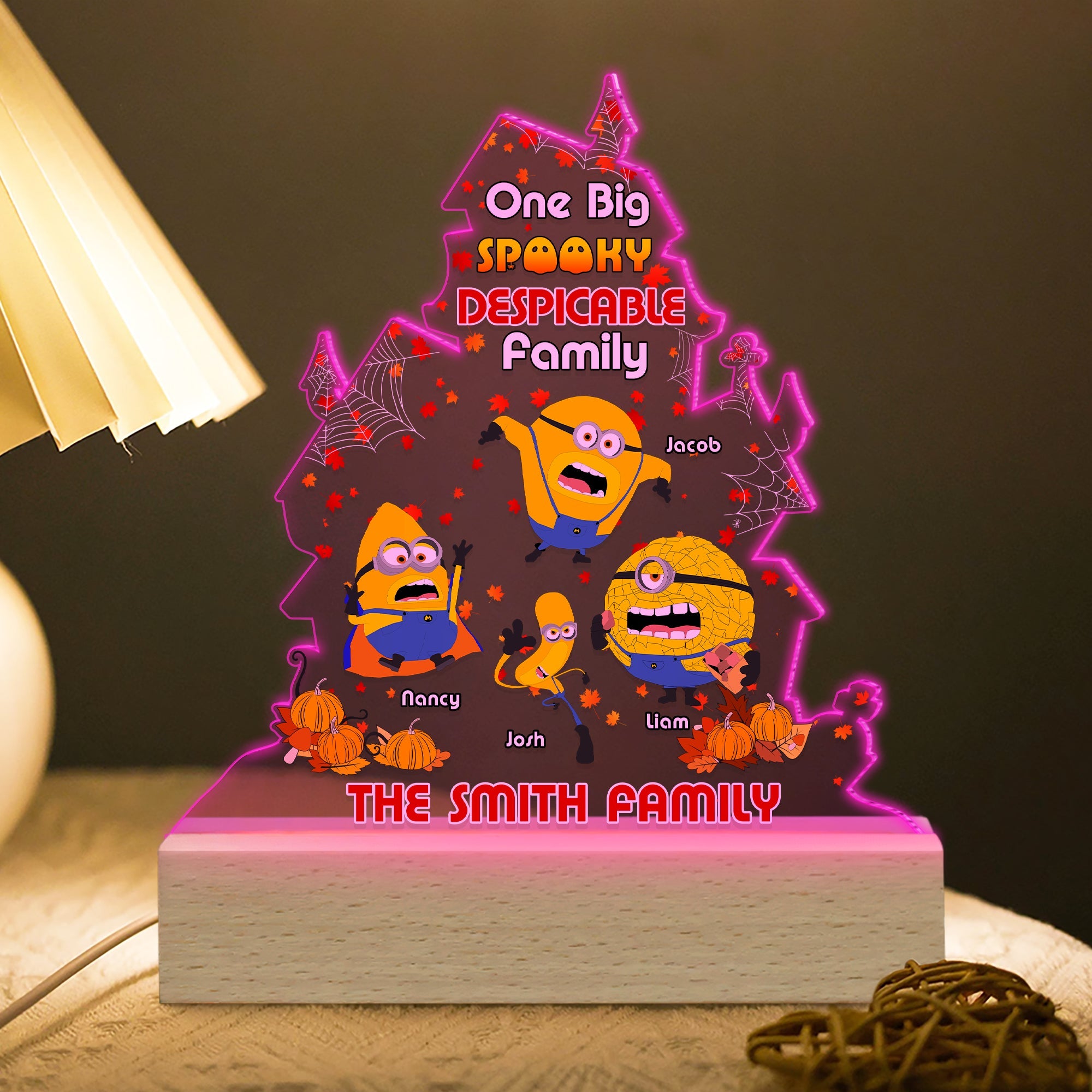Spooky Family Custom LED Light Led Night Light PopCulturePrints