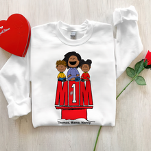 Load image into Gallery viewer, Personalized #1 Mom Sweatshirt with Cartoon Design Shirts PopCulturePrints