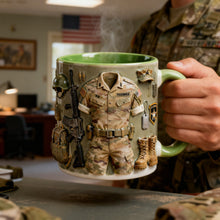 Load image into Gallery viewer, Honoring A True Hero: Personalized Accent Mug for Veterans Coffee Mug PopCulturePrints