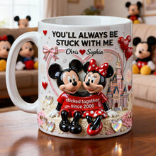 Load image into Gallery viewer, You'll Always Be Stuck With Me - Cute Couple Coffee Mug - Personalized Gift for Couples Coffee Mug PopCulturePrints