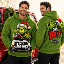 Load image into Gallery viewer, “Who-Ville or Bust”: Personalized Grinch Off-Road Journey 3D Shirt - Custom Gift for Off-Road Lovers