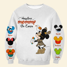 Load image into Gallery viewer, Happiest Mommy On Earth - Personalized 3D Shirt - Gift for Grandma, Mom, and Loved Ones AOP Products PopCulturePrints