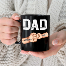 Load image into Gallery viewer, Dad - The Man, The Myth, The Legend | Personalized Black Mug for Father’s Day Mug PopCulturePrints