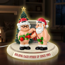 Load image into Gallery viewer, Holding Each Other Up Since 1965 - Personalized Funny Gifts for Old Couples Acrylic Light Box Light Box PopCulturePrints