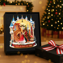 Load image into Gallery viewer, “A Tale As Old As Time” – Personalized Christmas Ornament for Couples Ornament PopCulturePrints